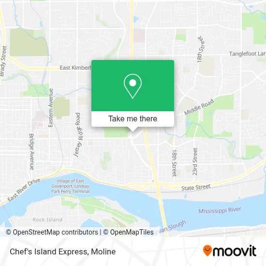 Chef's Island Express map