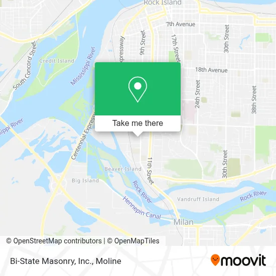 Bi-State Masonry, Inc. map
