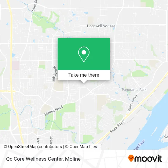 Qc Core Wellness Center map