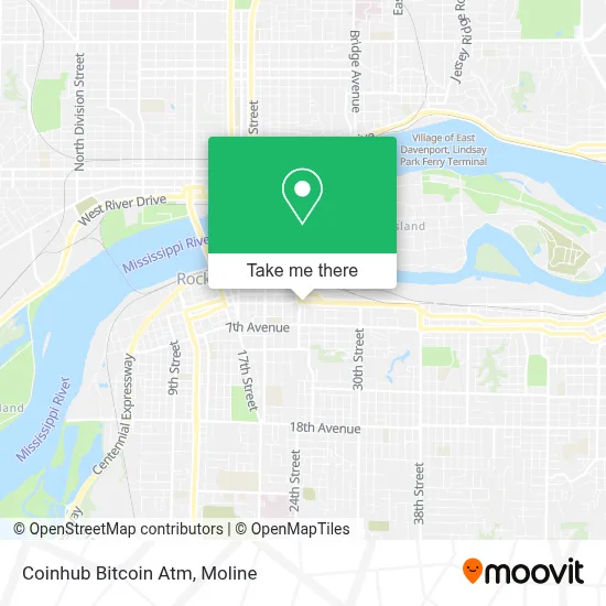 Coinhub Bitcoin Atm map
