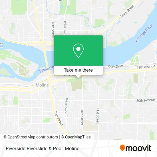 Riverside Riverslide & Pool map