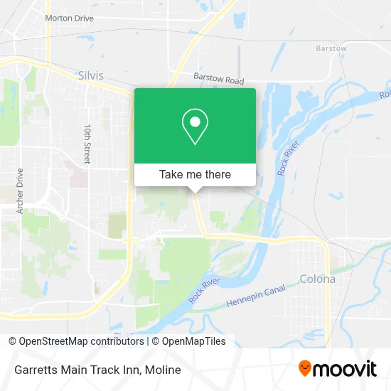 Garretts Main Track Inn map