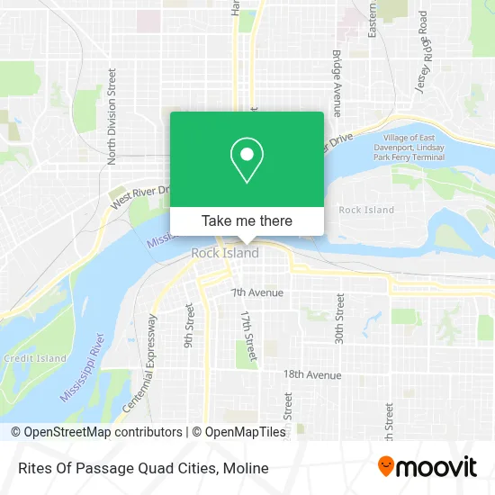 Rites Of Passage Quad Cities map