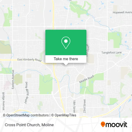 Cross Point Church map