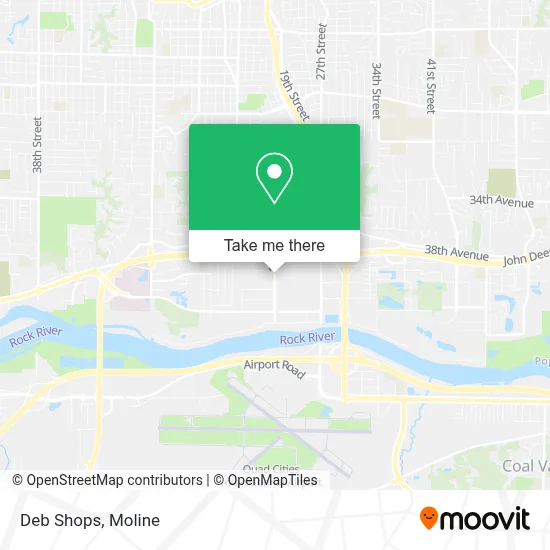 Deb Shops map