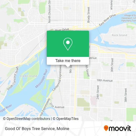 Good Ol' Boys Tree Service map
