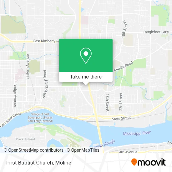 First Baptist Church map