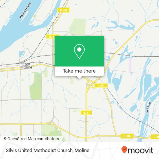Silvis United Methodist Church map
