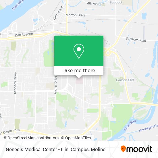 Genesis Medical Center - Illini Campus map