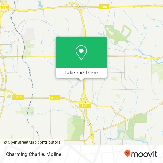 Mapa de Charming Charlie, 4219 Elmore Ave Davenport, IA 52807