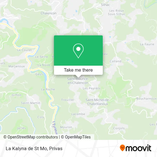La Kalyna de St Mo map