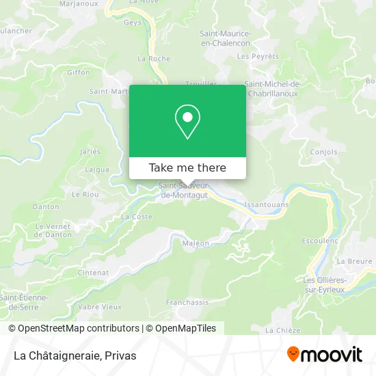 La Châtaigneraie map