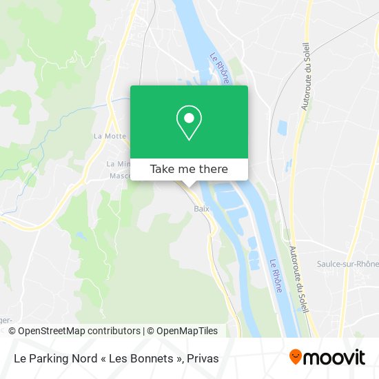 Le Parking Nord « Les Bonnets » map