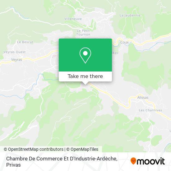 Chambre De Commerce Et D'Industrie-Ardèche map