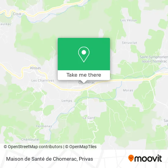 Maison de Santé de Chomerac map