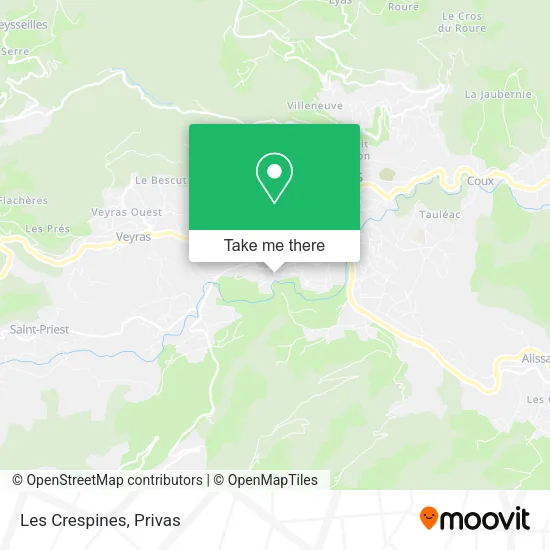 Les Crespines map