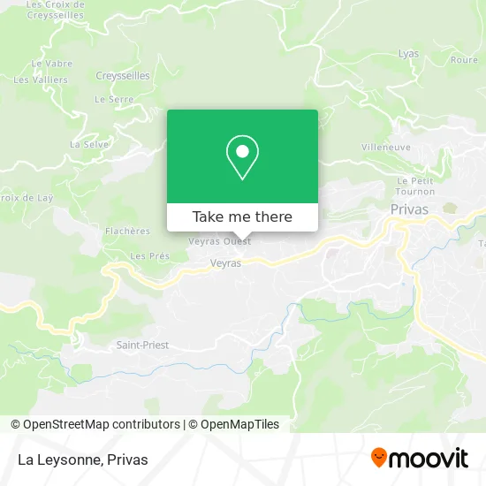 La Leysonne map