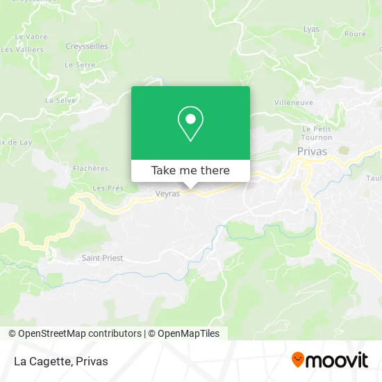 La Cagette map