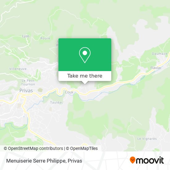 Menuiserie Serre Philippe map