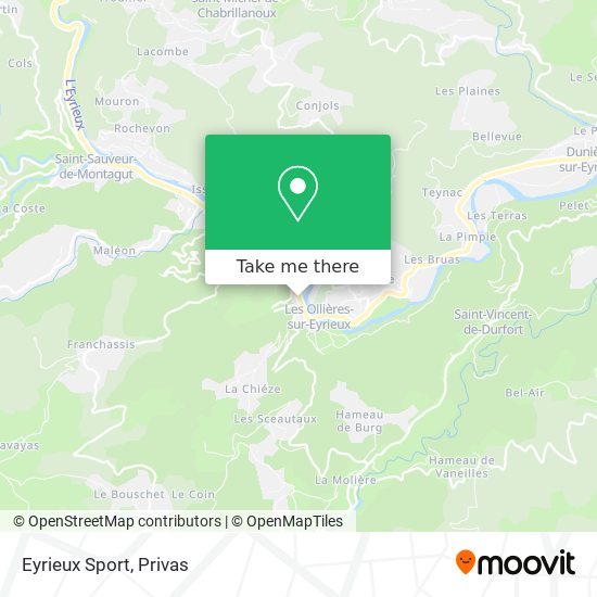 Eyrieux Sport map