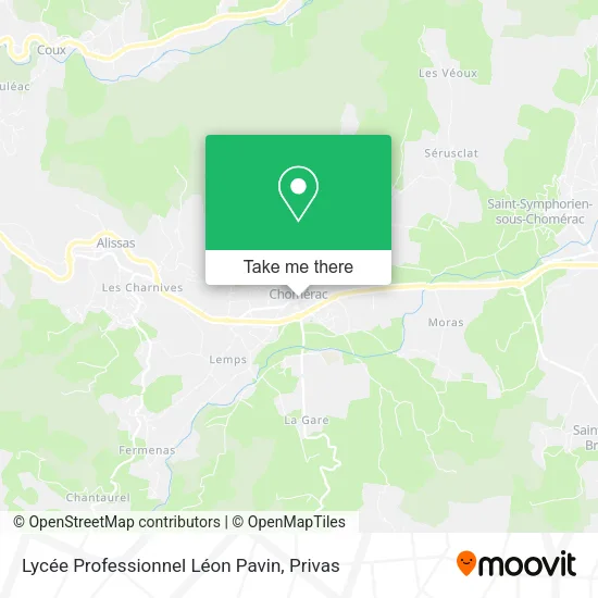 Lycée Professionnel Léon Pavin map
