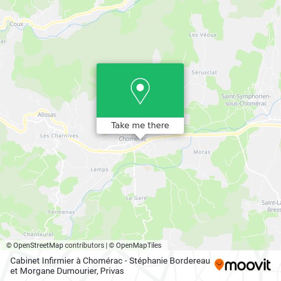 Cabinet Infirmier à Chomérac - Stéphanie Bordereau et Morgane Dumourier map