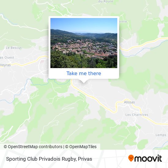 Sporting Club Privadois Rugby map