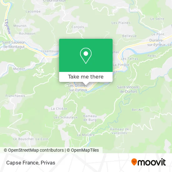 Capse France map