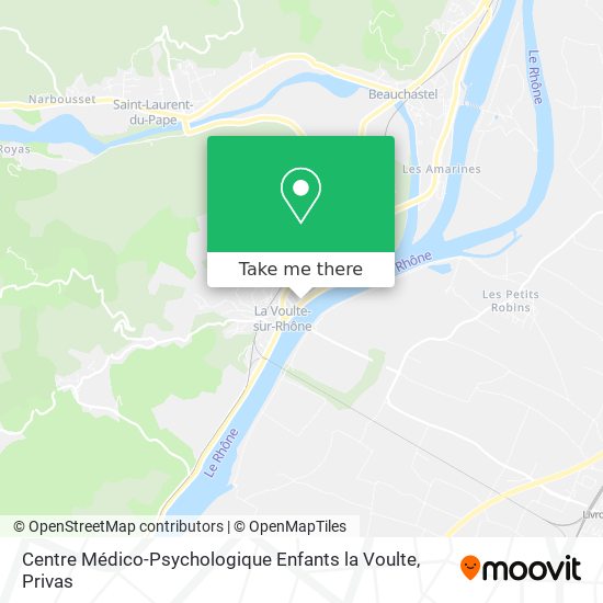 Mapa Centre Médico-Psychologique Enfants la Voulte