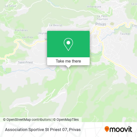 Association Sportive St Priest 07 map