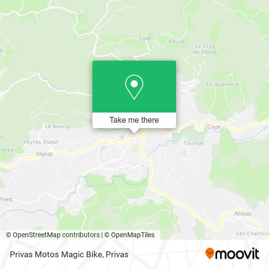 Mapa Privas Motos Magic Bike