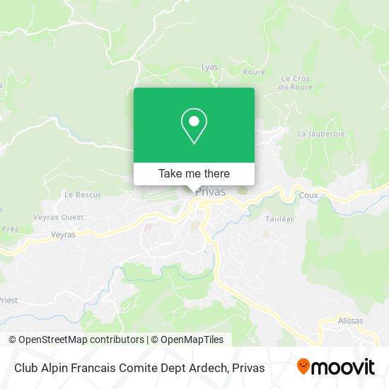 Mapa Club Alpin Francais Comite Dept Ardech