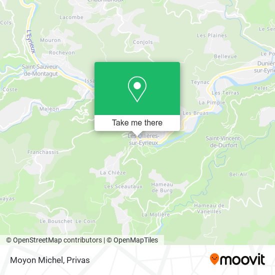Moyon Michel map