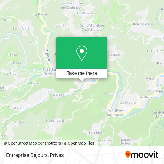 Entreprise Dejours map