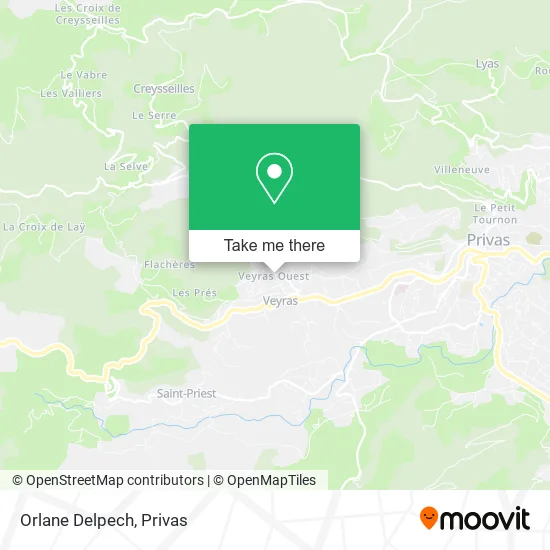 Orlane Delpech map