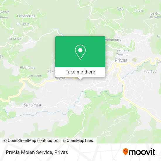 Precia Molen Service map