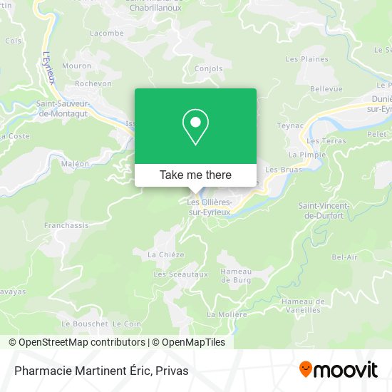 Pharmacie Martinent Éric map