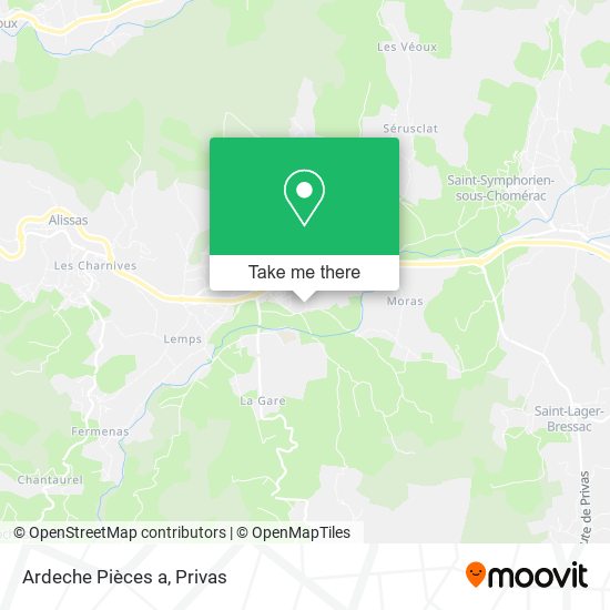 Ardeche Pièces a map