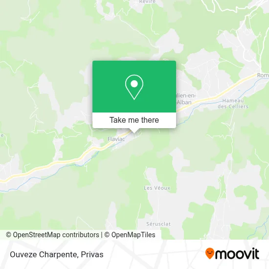 Ouveze Charpente map