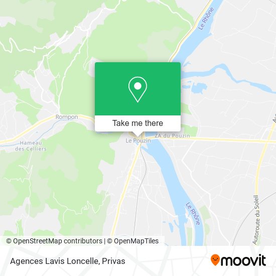 Agences Lavis Loncelle map