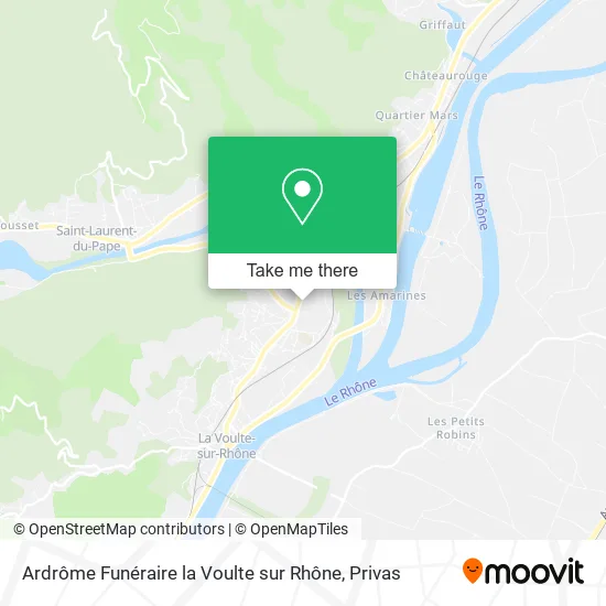 Ardrôme Funéraire la Voulte sur Rhône map