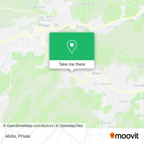 Alidis map