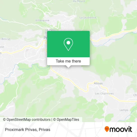 Proximark Privas map