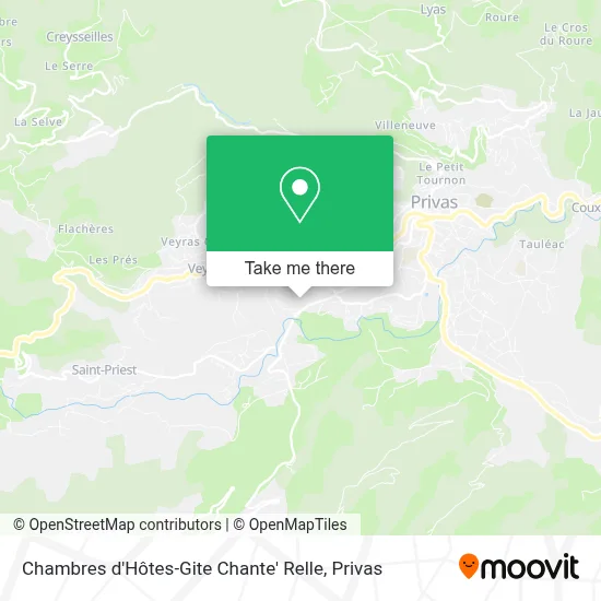 Chambres d'Hôtes-Gite Chante' Relle map