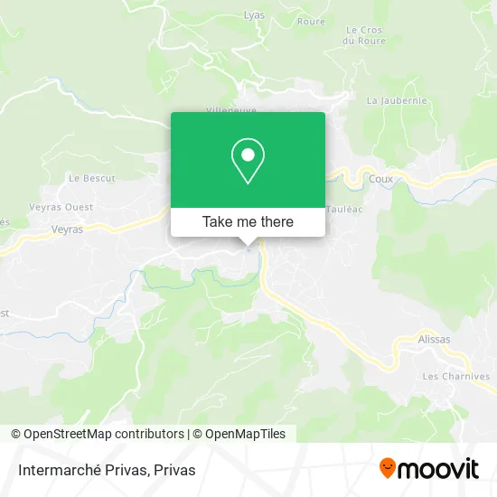 Intermarché Privas map