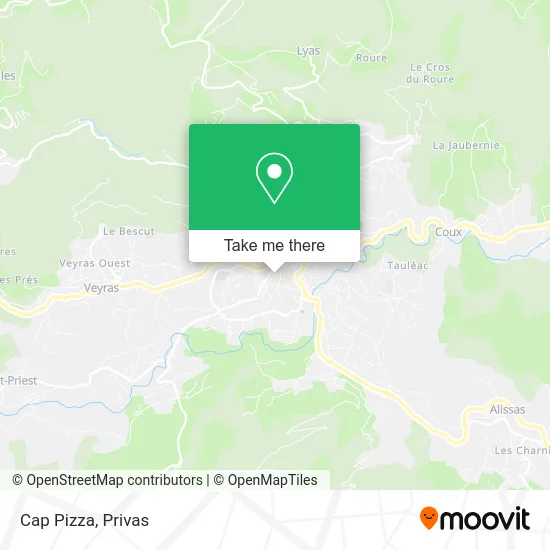 Cap Pizza map