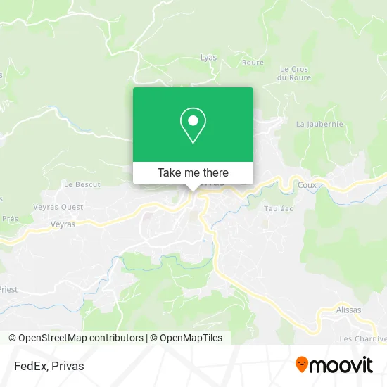 FedEx map