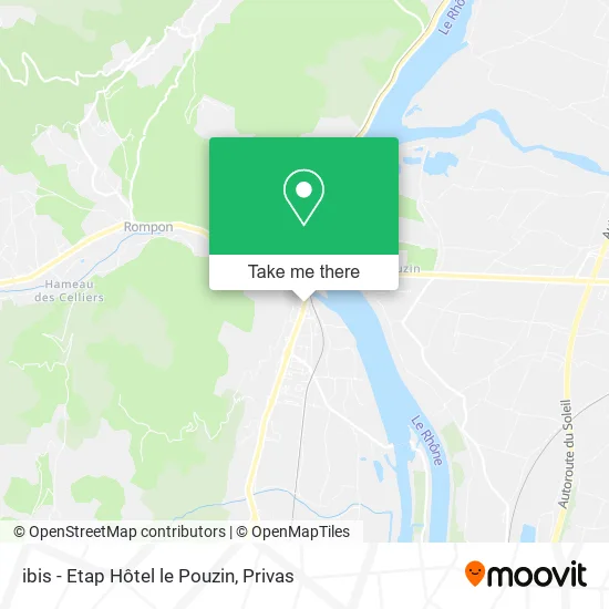 ibis - Etap Hôtel le Pouzin map