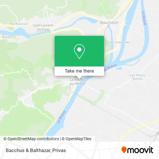 Bacchus & Balthazar map