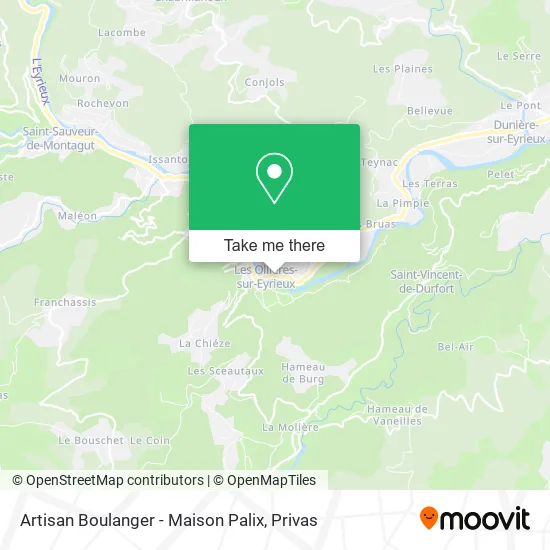 Artisan Boulanger - Maison Palix map
